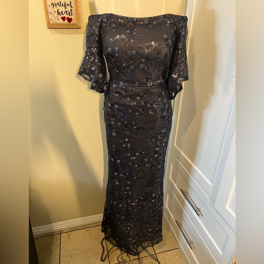 AIDAN MATTOX Sequins Dress